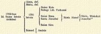 1763-ban Id. Szsz Istvn rksei Jnos, def., Mria, def. 1791 Istvn Smuel Andrs Szsz Kata Rettegi Litt. Farkasn Szsz Ilona Snta Jzsefn Szsz Sra Snta Jzsef Mria, Miskolczi Jzsefn