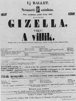55.A Giselle bemutatja a Nemzeti Sznhzban. Sznlap, 1847. jnius 12. OSzK SzT Sznlapgyjtemny.
