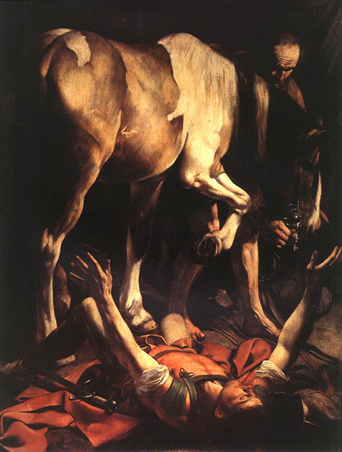56. ábra – Caravaggio: Szt Pál megtérése