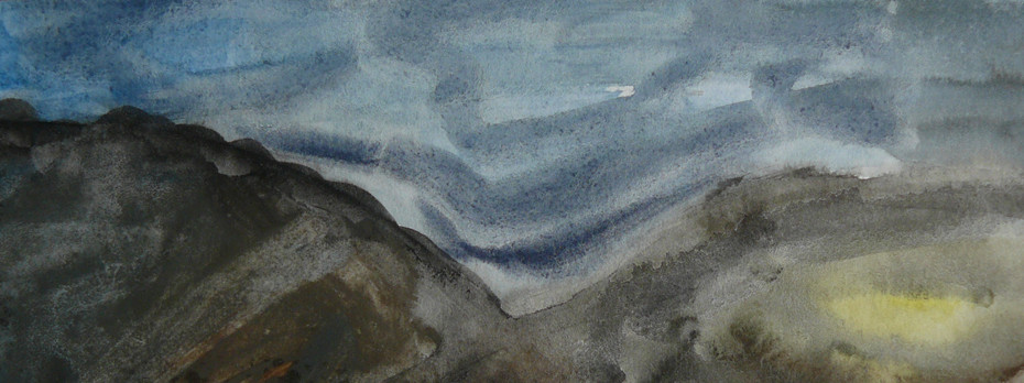 91. ábra – Napszakváltakozások. vízfesték – tempera. I. éves óvodapedagógus hallgató munkája (1)