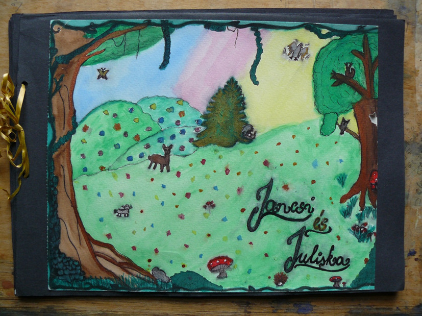 162. ábra – Mesekönyv. (Fedőlap, ill. borító) Akvarell. II. éves óvodapedagógus hallgató munkája